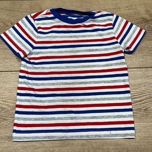 Okie Dokie - 24 Month Cotton Play Short Sleeve Striped Shirt